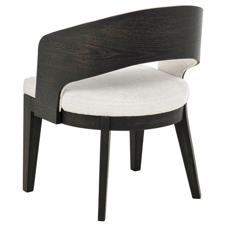 Leandro Burnished Black/Cream 7-Piece Rectangular Dining Table Set from Coaster - Luna Furniture