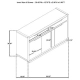 Leandro Burnished Black 2-Drawer Dining Sideboard Server from Coaster - Luna Furniture