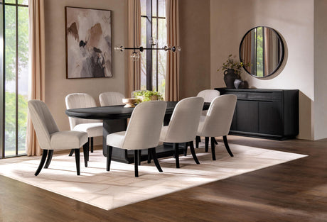Leandro Burnished Black 2-Drawer Dining Sideboard Server from Coaster - Luna Furniture