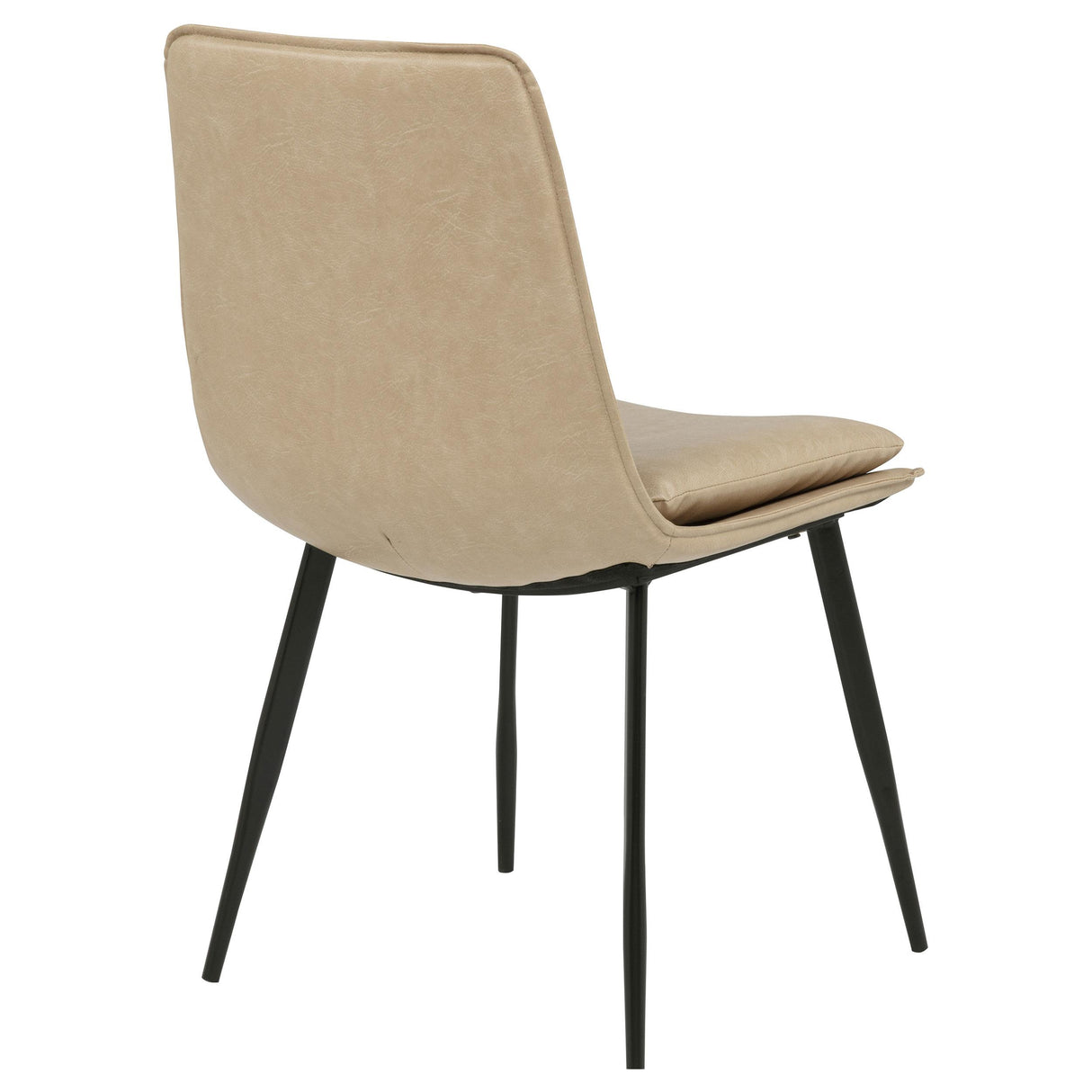 Ortega Tan Upholstered Dining Side Chair, Set of 2 from Coaster - Luna Furniture