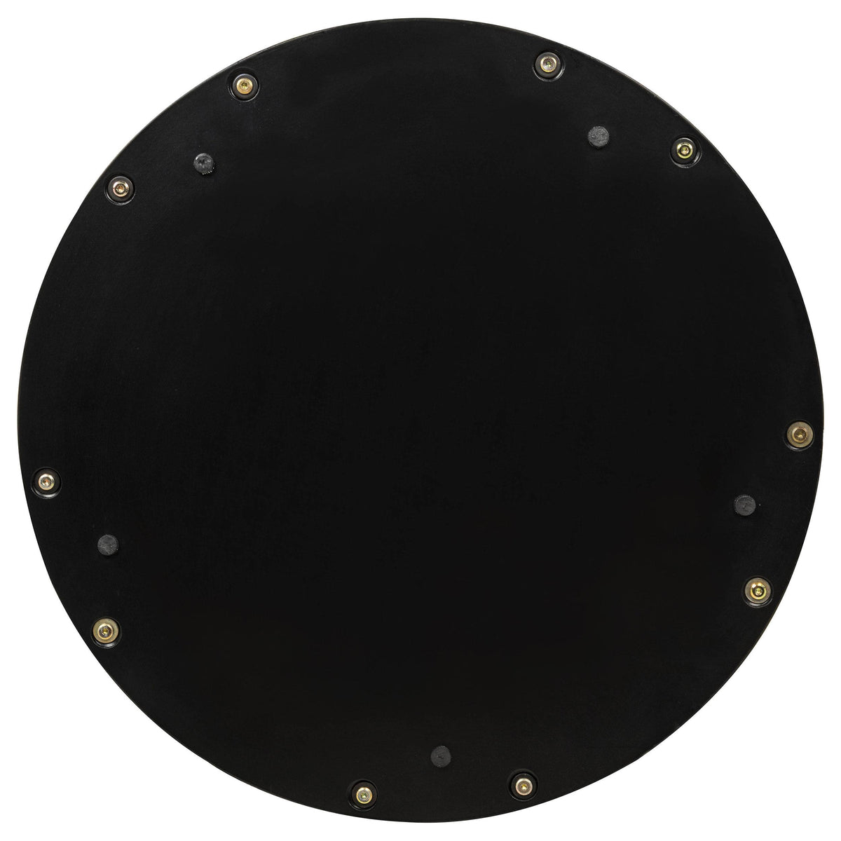 Naser Dark Walnut 48-inch Round Glass Top Dining Table
