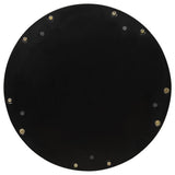 Naser Dark Walnut 48-inch Round Glass Top Dining Table