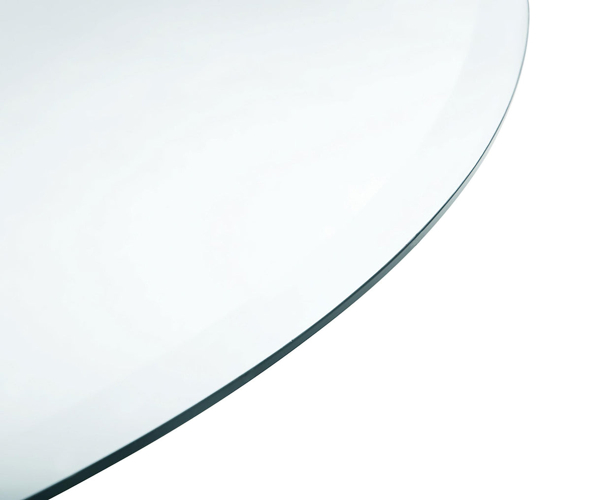 Naser Dark Walnut 48-inch Round Glass Top Dining Table