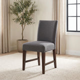 Naser Parsons Gray and Dark Walnut Dining Side Chair, Set of 2 from Coaster - Luna Furniture