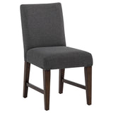Naser Parsons Gray and Dark Walnut Dining Side Chair, Set of 2 from Coaster - Luna Furniture