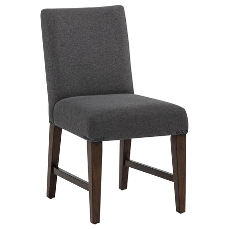 Naser Parsons Gray and Dark Walnut Dining Side Chair, Set of 2 from Coaster - Luna Furniture