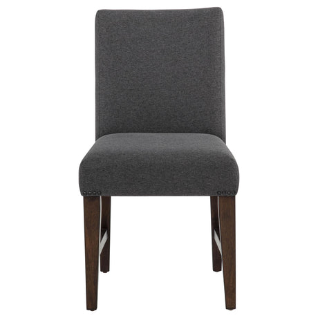 Naser Parsons Gray and Dark Walnut Dining Side Chair, Set of 2 from Coaster - Luna Furniture