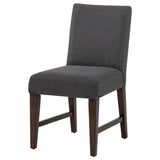 Naser Parsons Gray and Dark Walnut Dining Side Chair, Set of 2 from Coaster - Luna Furniture