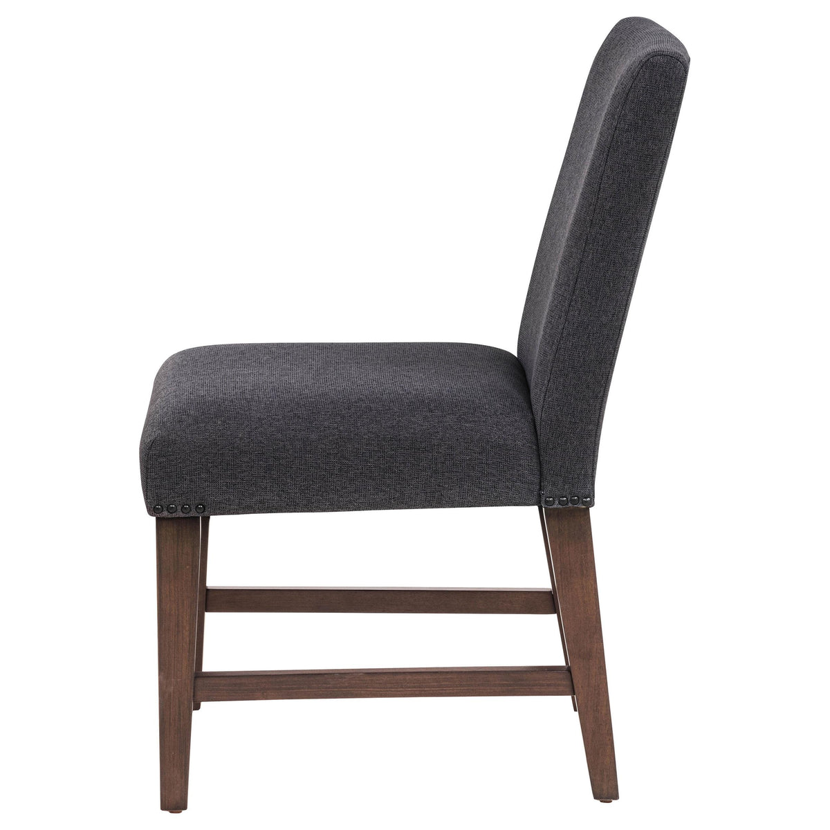 Naser Parsons Gray and Dark Walnut Dining Side Chair, Set of 2 from Coaster - Luna Furniture