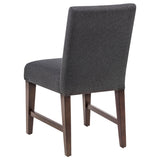 Naser Parsons Gray and Dark Walnut Dining Side Chair, Set of 2 from Coaster - Luna Furniture