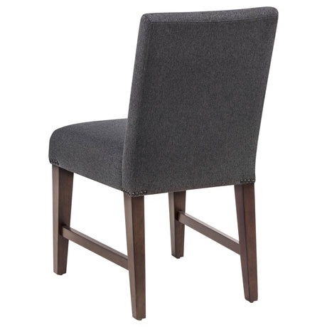 Naser Parsons Gray and Dark Walnut Dining Side Chair, Set of 2 from Coaster - Luna Furniture