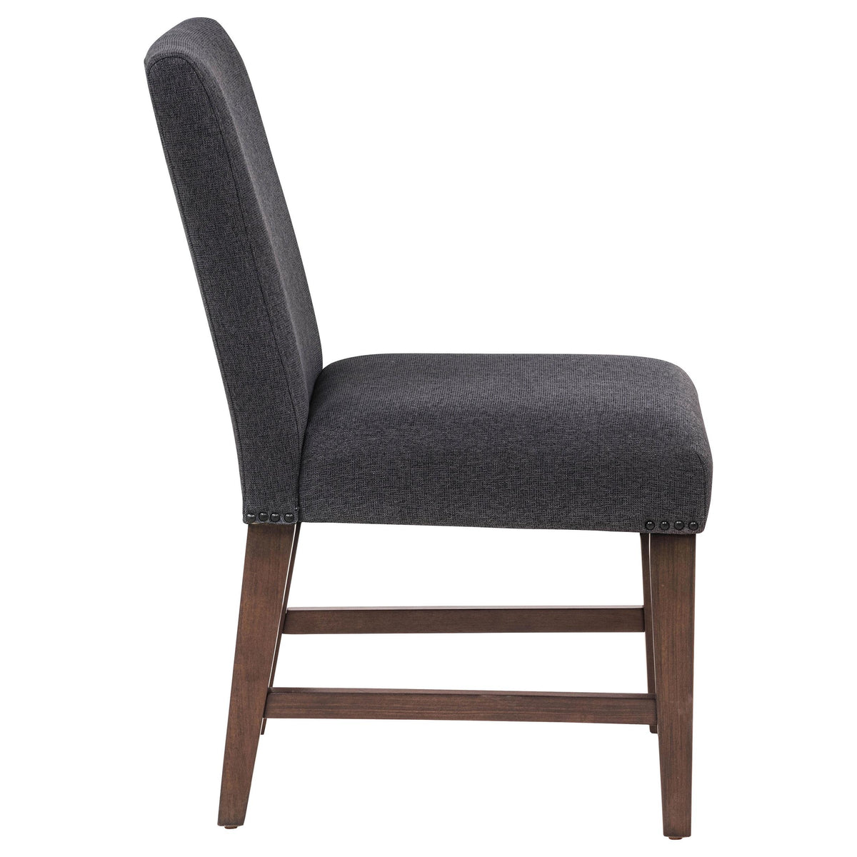 Naser Parsons Gray and Dark Walnut Dining Side Chair, Set of 2 from Coaster - Luna Furniture