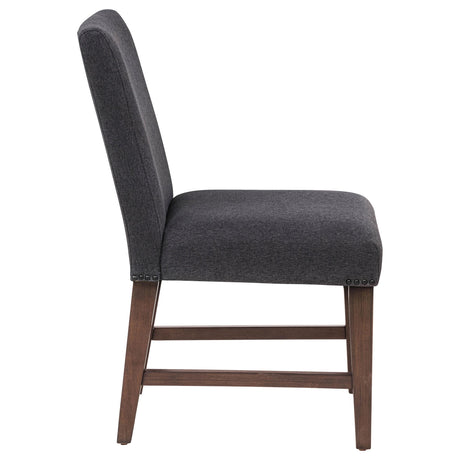 Naser Parsons Gray and Dark Walnut Dining Side Chair, Set of 2 from Coaster - Luna Furniture