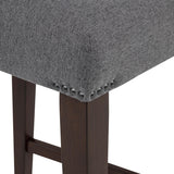 Naser Parsons Gray and Dark Walnut Dining Side Chair, Set of 2 from Coaster - Luna Furniture