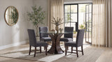 Naser Parsons Gray and Dark Walnut Dining Side Chair, Set of 2 from Coaster - Luna Furniture