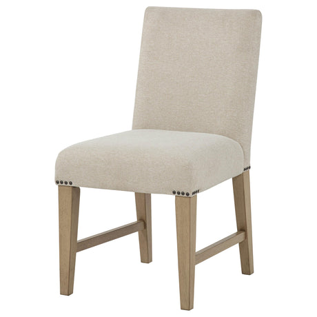 Naser Parsons Beige and Light Oak Dining Side Chair, Set of 2 from Coaster - Luna Furniture