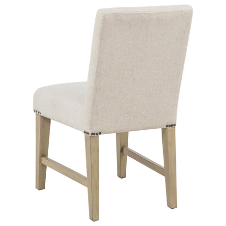 Naser Parsons Beige and Light Oak Dining Side Chair, Set of 2 from Coaster - Luna Furniture