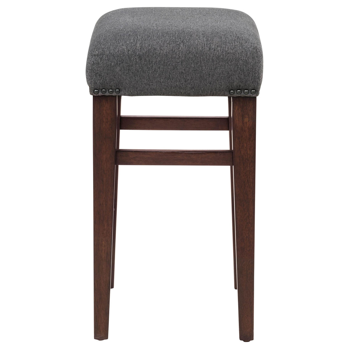 Naser Gray and Dark Walnut Upholstered Counter Stool, Set of 2 from Coaster - Luna Furniture
