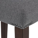 Naser Gray and Dark Walnut Upholstered Counter Stool, Set of 2 from Coaster - Luna Furniture