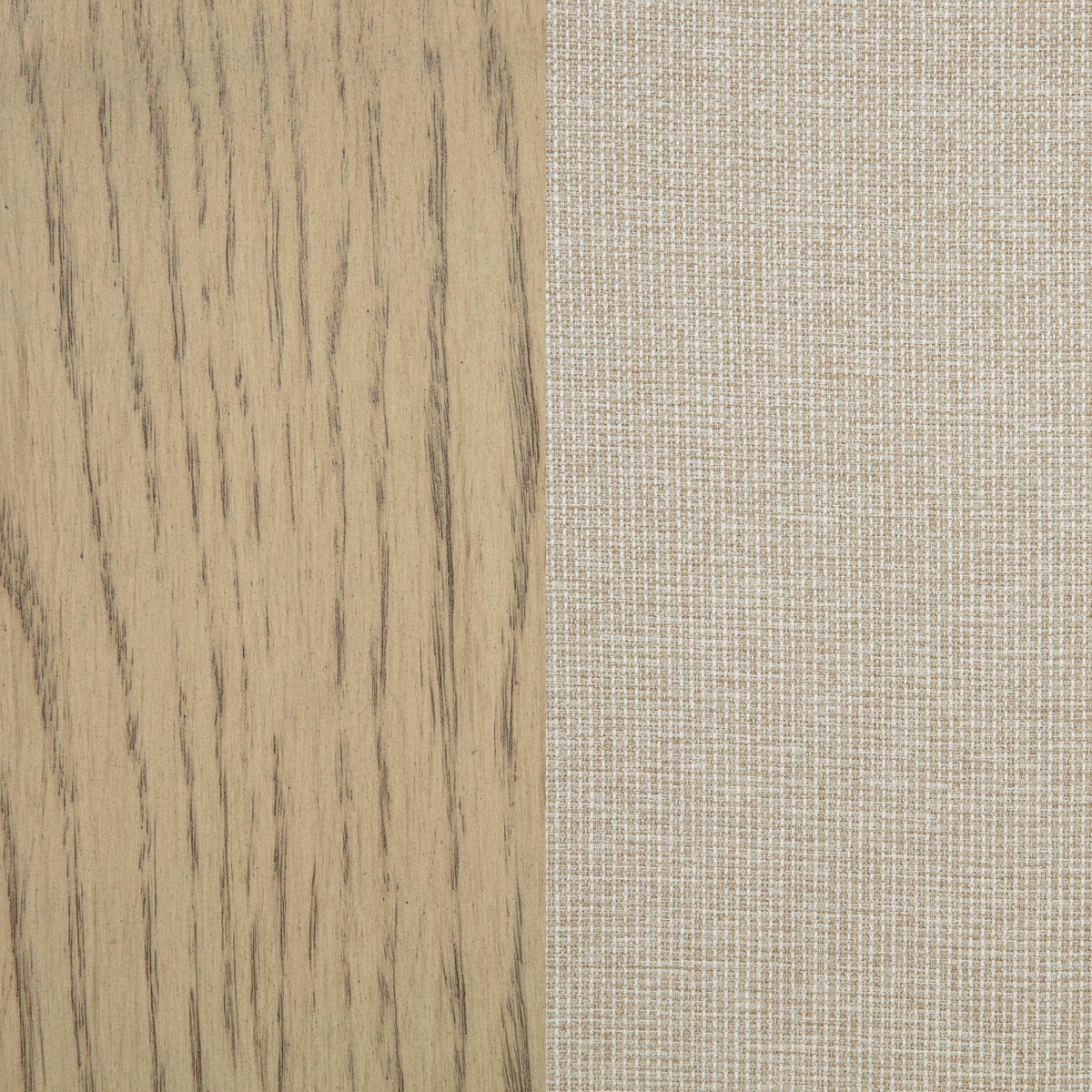 Naser Beige and Light Oak Upholstered Counter Stool, Set of 2