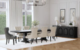 Florence Antique Black 4-Door Dining Sideboard Buffet Cabinet from Coaster - Luna Furniture