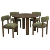 Faulkner Moss Green 5-Piece 48-inch Round Dining Set from Coaster - Luna Furniture