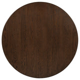 Faulkner Brown Oak 48-inch Round Wood Dining Table from Coaster - Luna Furniture