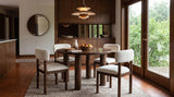 Faulkner Brown Oak 48-inch Round Wood Dining Table
