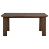 Faulkner Brown Oak 84-inch Extension Wood Dining Table from Coaster - Luna Furniture