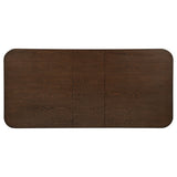 Faulkner Brown Oak 84-inch Extension Wood Dining Table from Coaster - Luna Furniture