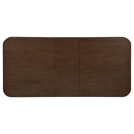 Faulkner Brown Oak 84-inch Extension Wood Dining Table from Coaster - Luna Furniture
