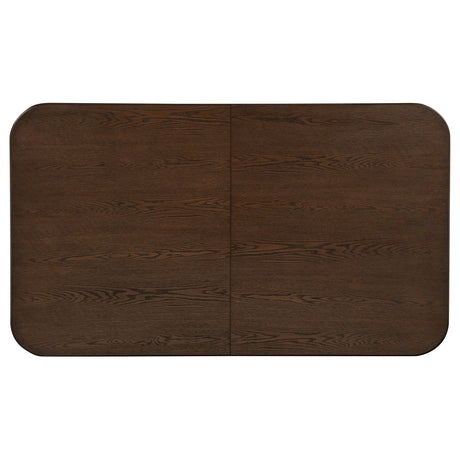 Faulkner Brown Oak 84-inch Extension Wood Dining Table from Coaster - Luna Furniture