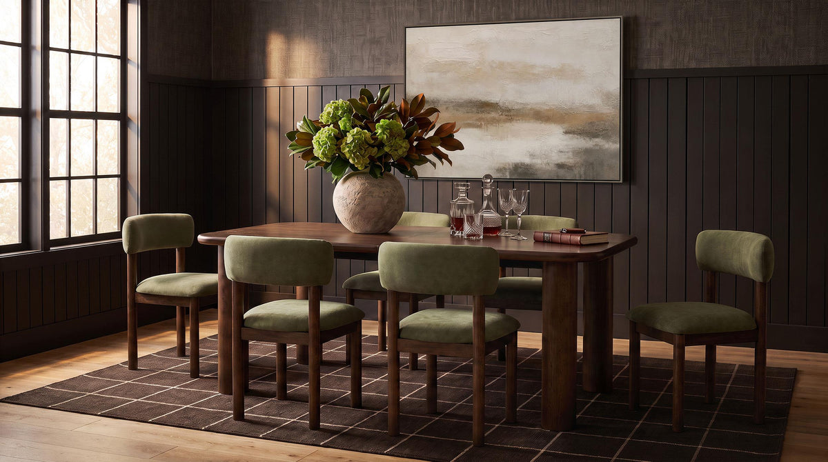 Faulkner Brown Oak 84-inch Extension Wood Dining Table