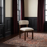 Faulkner Cream/Brown Oak Upholstered Dining Side Chair, Set of 2 from Coaster - Luna Furniture