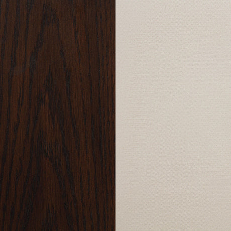 Faulkner Cream/Brown Oak Upholstered Dining Side Chair, Set of 2 from Coaster - Luna Furniture