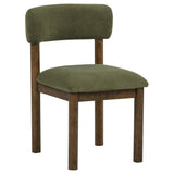 Faulkner Upholstered Dining Side Chair Moss Green (Set of 2) from Coaster - Luna Furniture