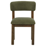 Faulkner Upholstered Dining Side Chair Moss Green (Set of 2) from Coaster - Luna Furniture