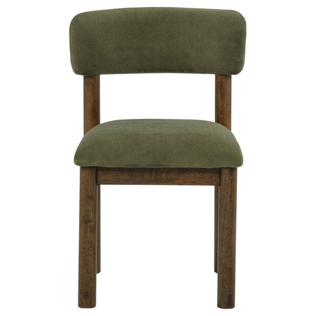 Faulkner Moss Green Upholstered Dining Side Chair, Set of 2 from Coaster - Luna Furniture
