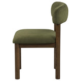Faulkner Moss Green Upholstered Dining Side Chair, Set of 2