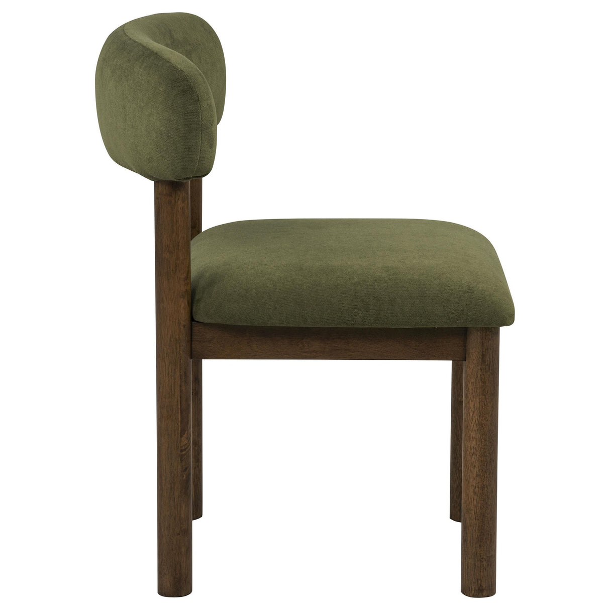 Faulkner Moss Green Upholstered Dining Side Chair, Set of 2