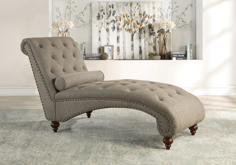 Bonne Gray Chaise from Homelegance - Luna Furniture