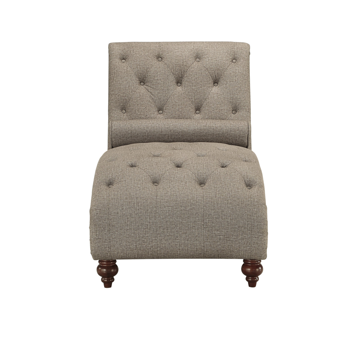 Bonne Gray Chaise from Homelegance - Luna Furniture