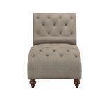 Bonne Gray Chaise from Homelegance - Luna Furniture