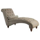 Bonne Gray Chaise from Homelegance - Luna Furniture