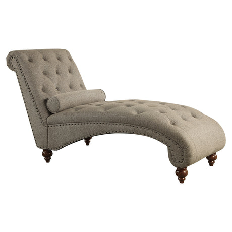Bonne Gray Chaise from Homelegance - Luna Furniture