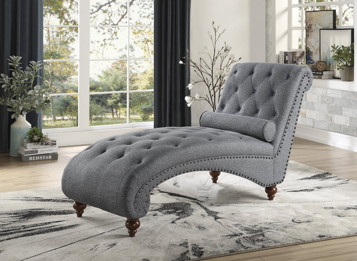 Chevron Taupe Accent Chair