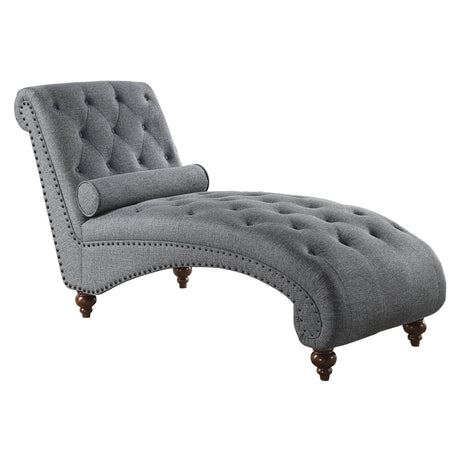 Bonne Gray Chaise from Homelegance - Luna Furniture