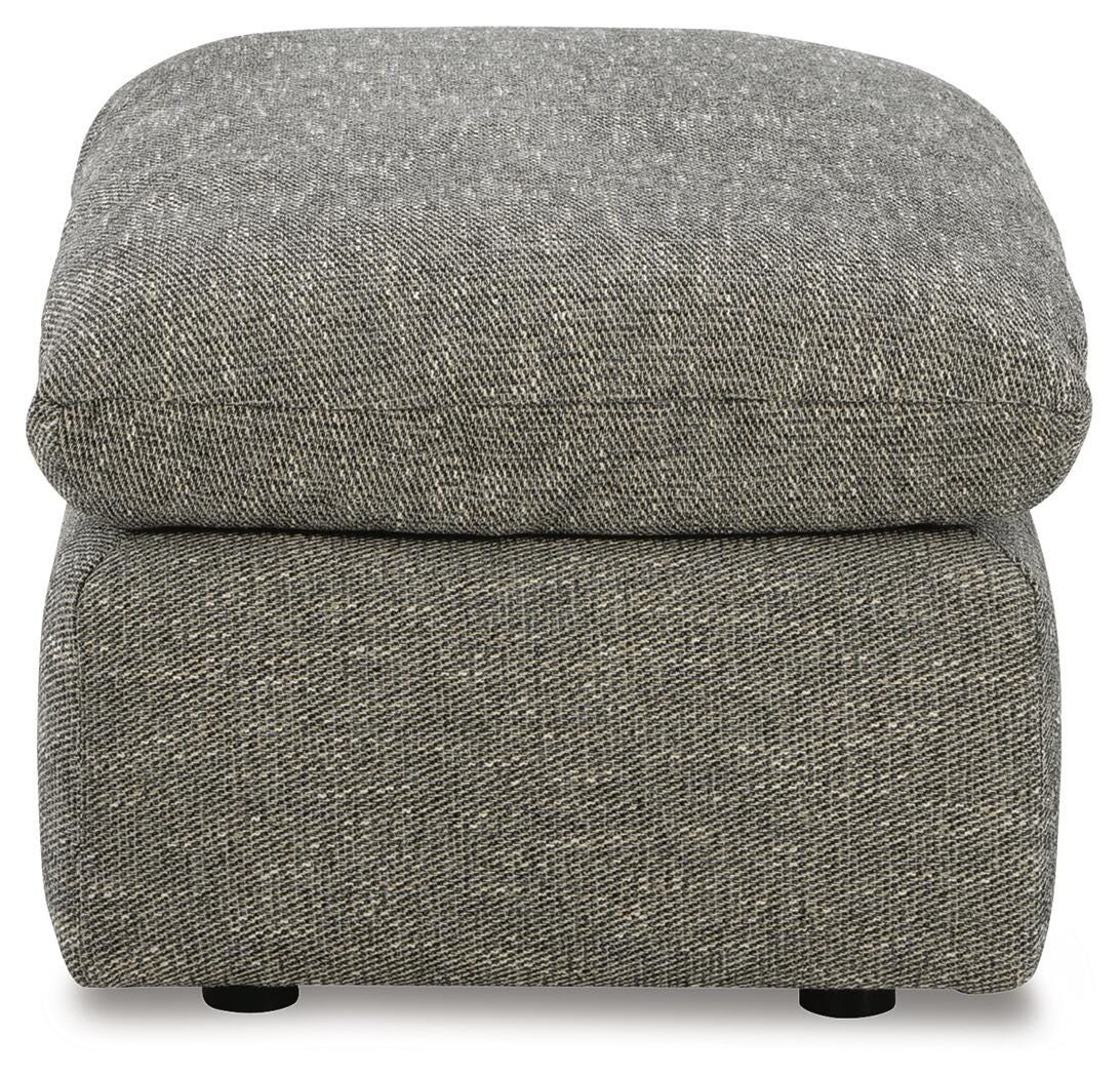 Dramatic Chair and Ottoman in Granite from Ashley - Luna Furniture
