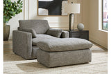 Dramatic Granite Sofa, Loveseat, Oversized Chair and Ottoman from Ashley - Luna Furniture