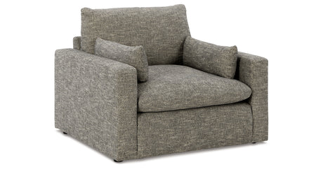 Dramatic Granite Chair and Ottoman from Ashley - Luna Furniture